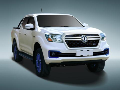 Luxe Dongfeng Rich 6 EV 4x2 Double Cab Pickup Truck Auto's LHD 1